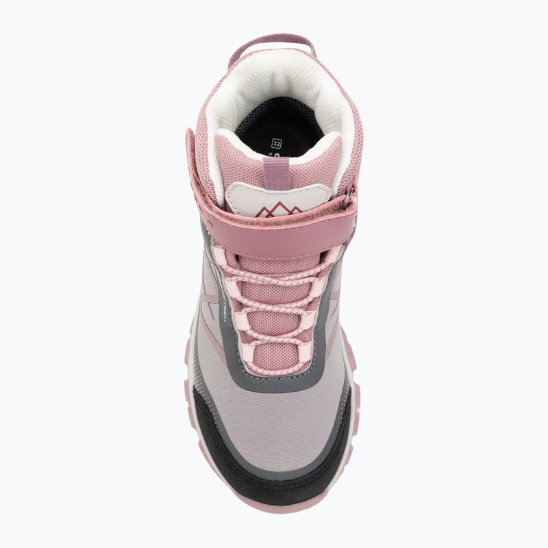 Dětské trekingové boty KADVA Rocky Trail Mid WaterProof Softshell gray / pink 8