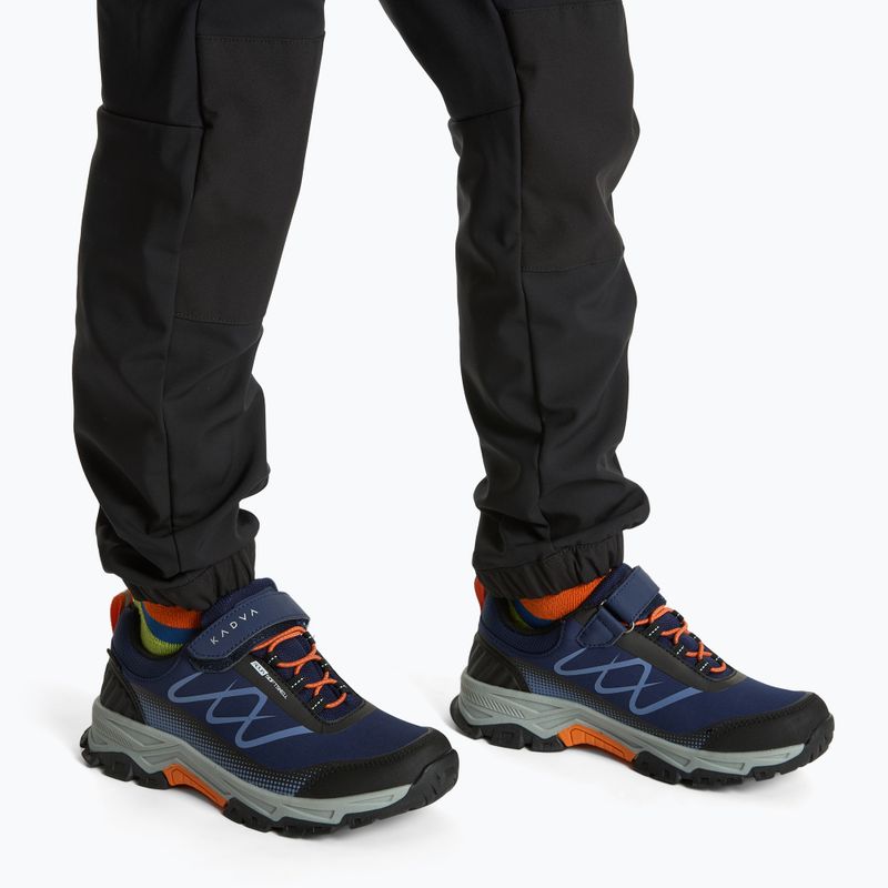 Dětské trekingové boty KADVA Rocky Trail Low WaterProof Softshell modré 2
