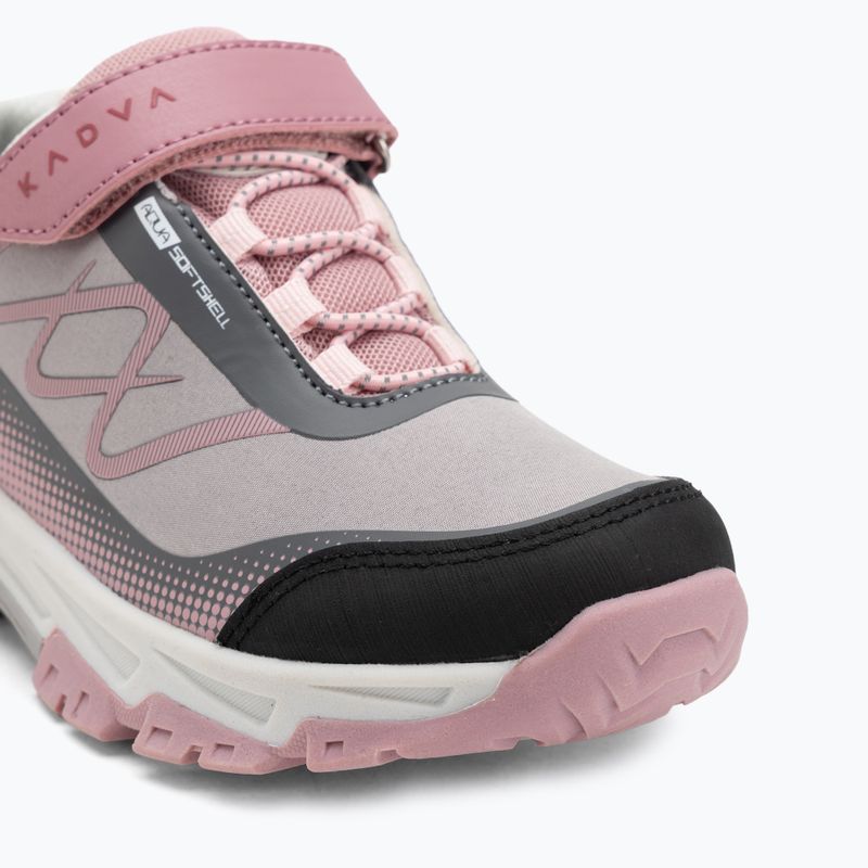 Dětské trekingové boty Kadva Rocky Trail Low WaterProof Softshell gray / pink 10
