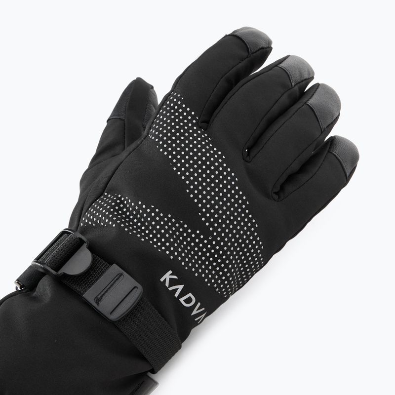 Dámské lyžařské rukavice  KADVA Mountain Flow Pro kůže 3M Thinsulate black 4