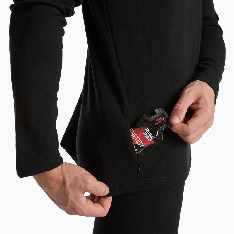 Pánská termo  mikina WOOLCANO Merino TOP0544 black 8