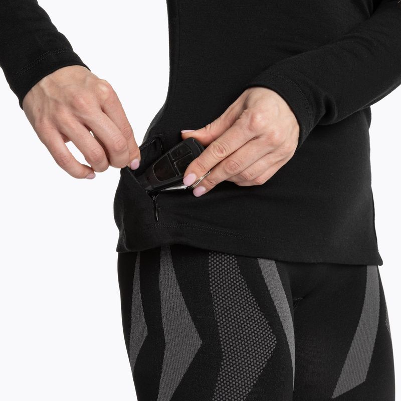 Dámská termo mikina  WOOLCANO Merino TOP0545 black 7