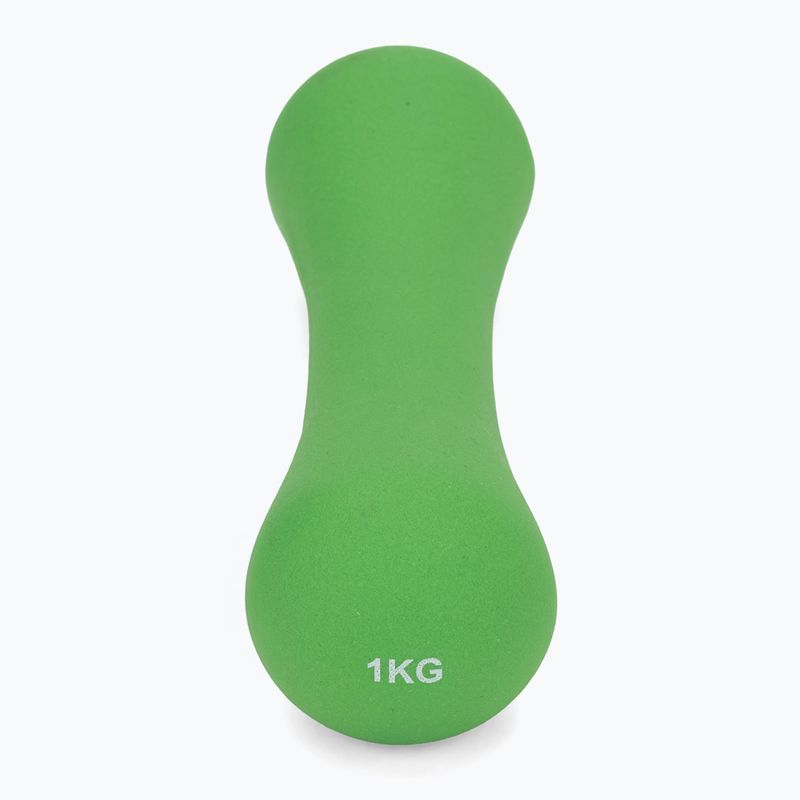 Neoprenová činka XTREXO TX0-B4M008 1 kg green 3