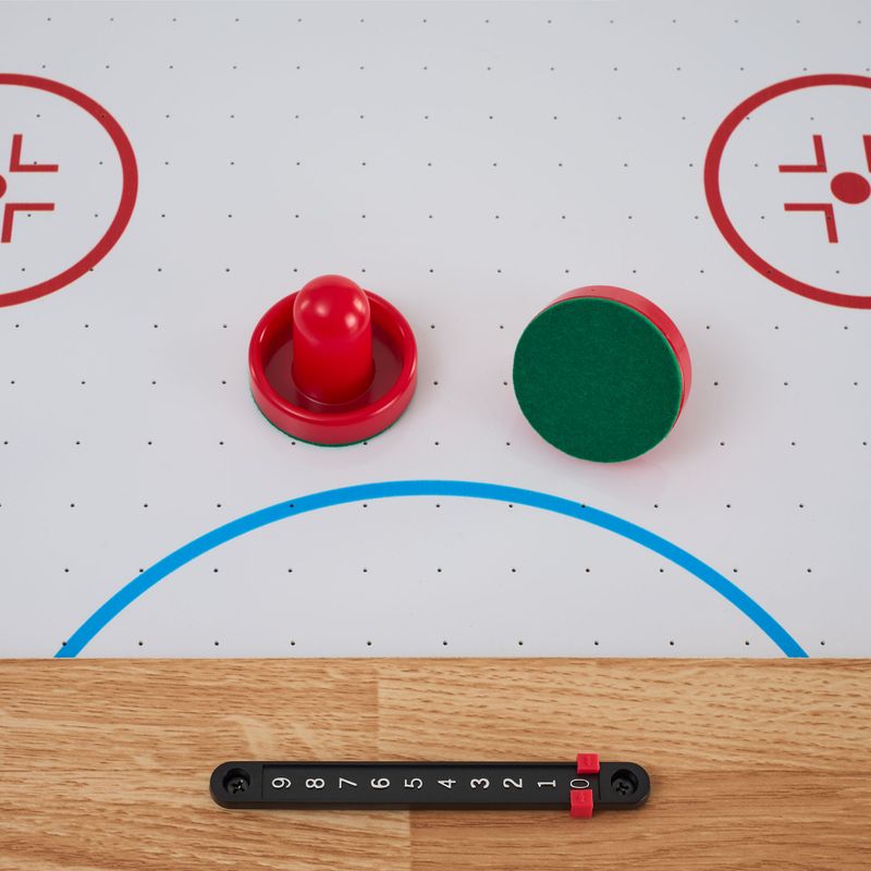 Hrací stůl 3in1 OneTeam FunArena fotbálek, push hockey, kulečník dřevěný black 18