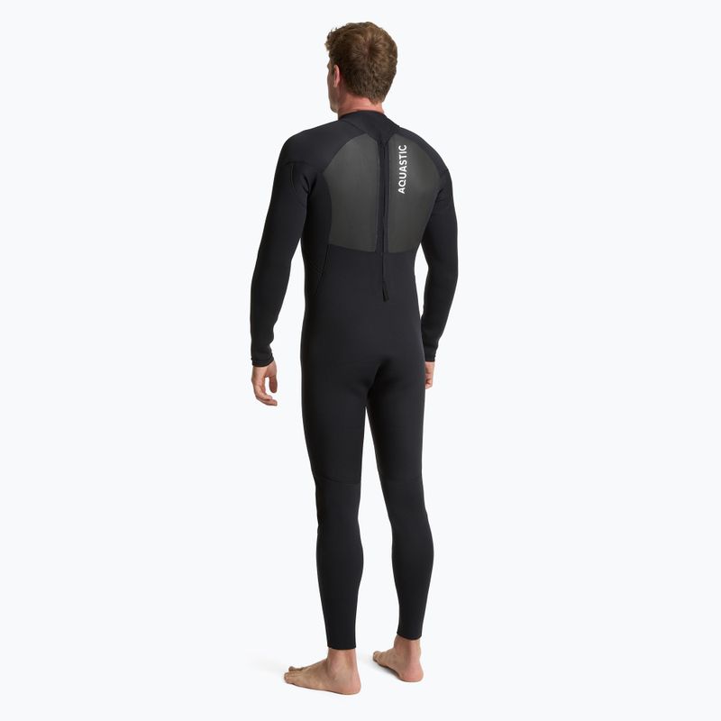 Pánský surfový neopren AQUASTIC z neoprenu 4/3 mm WAVEY black 3