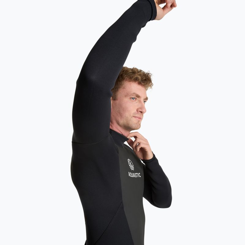 Pánský surfový neopren AQUASTIC z neoprenu 4/3 mm WAVEY black 7