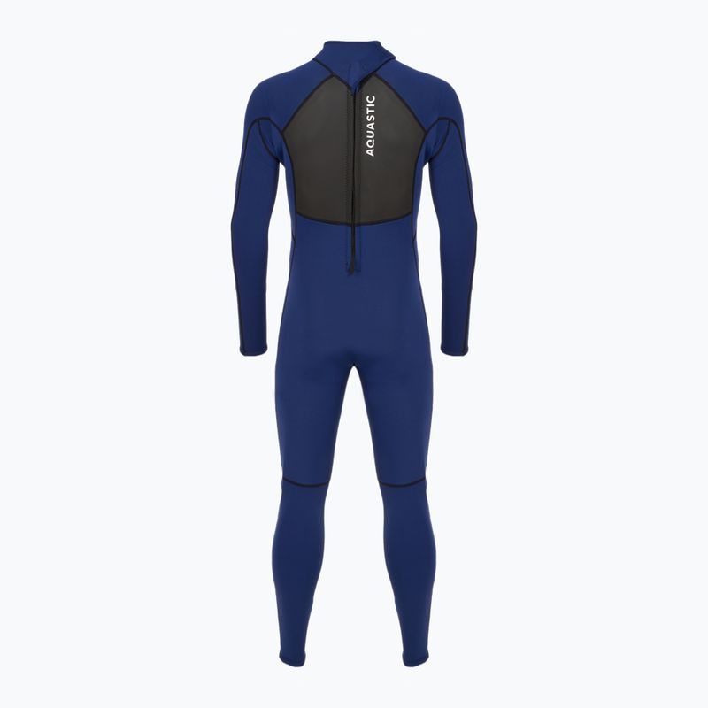 Pánský surfový neopren AQUASTIC z neoprenu 3/2 mm WAVEY 3/2 navy blue 12