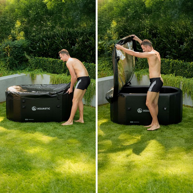 Vana s agregátem pro otužování  AQUASTIC bazén 456L s agregátem pro otužování BrrFree black 4