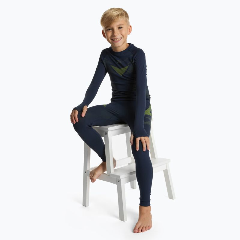 Dětský set termoprádla KADVA ALPINESTEP THERMO LIGHT PLUS navy / green 8