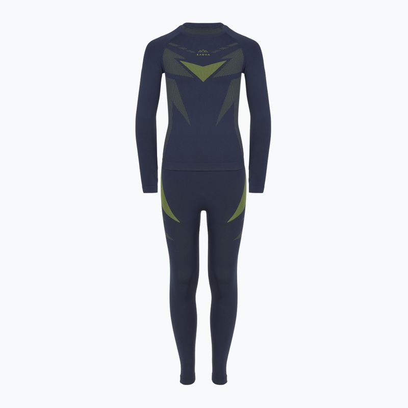 Dětský set termoprádla KADVA ALPINESTEP THERMO LIGHT PLUS navy / green 10