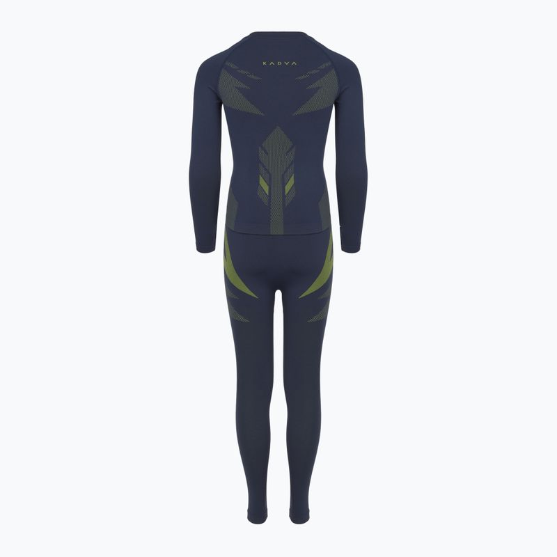 Dětský set termoprádla KADVA ALPINESTEP THERMO LIGHT PLUS navy / green 11