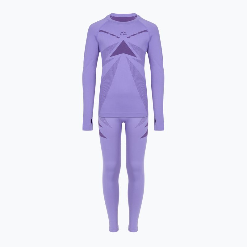 Dětský set termoprádla KADVA ALPINESTEP THERMO LIGHT PLUS purple 10