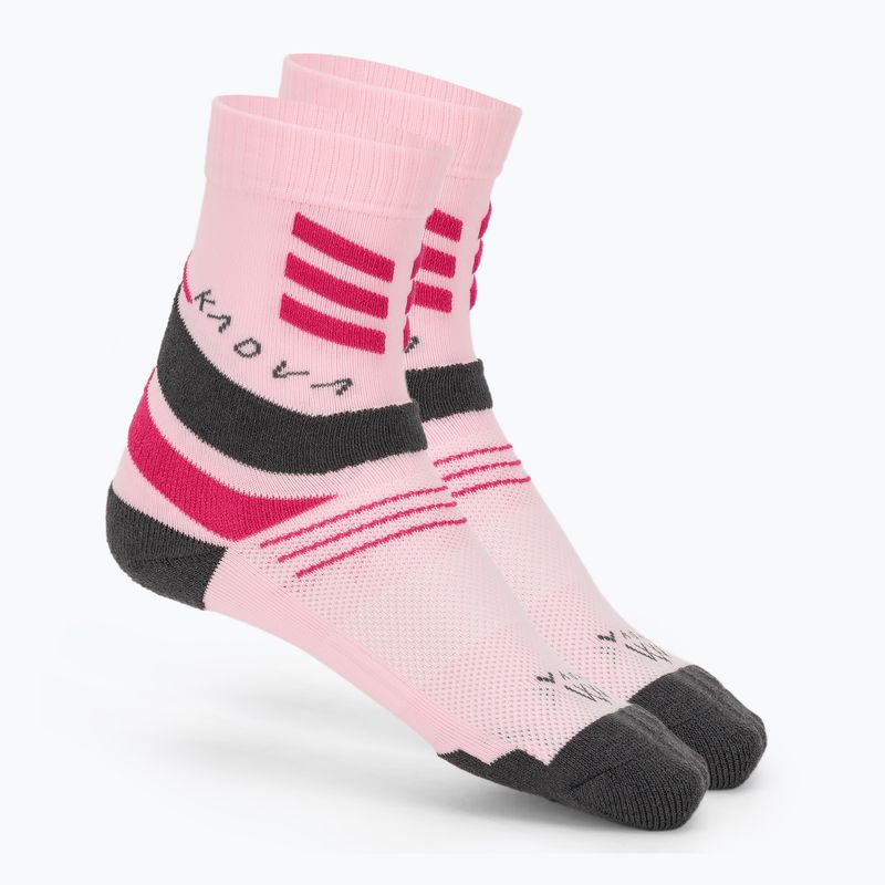 Dětské ponožky KADVA Stride Coolmax 2 pairs różowy pink / black 2