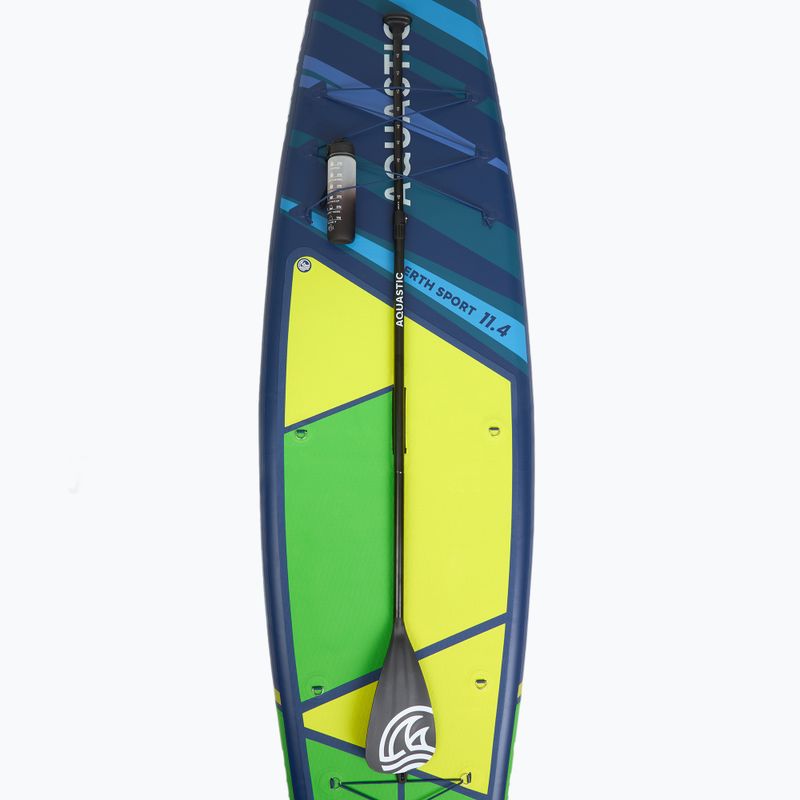 Sada paddleboard SUP nafukovací AQUASTIC Perth Sport 11'4" MSL allround green 10