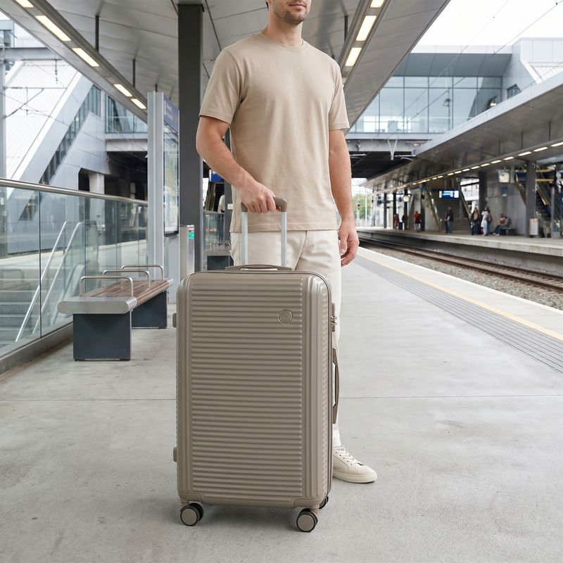 Cestovní kufr velký KADVA Palero 95 l béžový 15