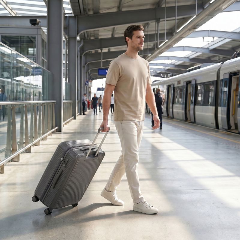 Cestovní kufr velký KADVA Palero 95 l šedý 18