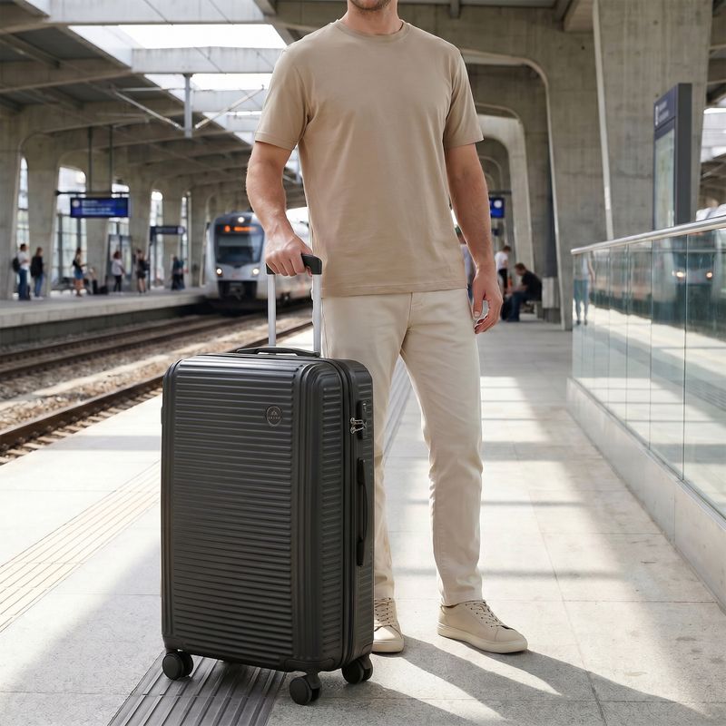 Střední cestovní kufr KADVA Palero 64 l černý 15