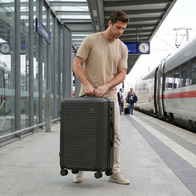 Střední cestovní kufr KADVA Palero 64 l černý 16