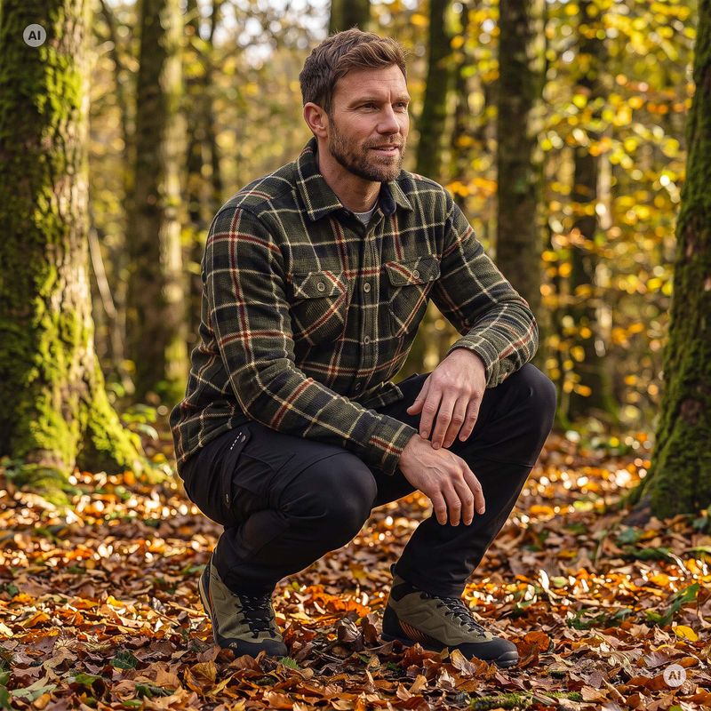 Bluza trekkingowa męska KADVA Walkora zielony 8