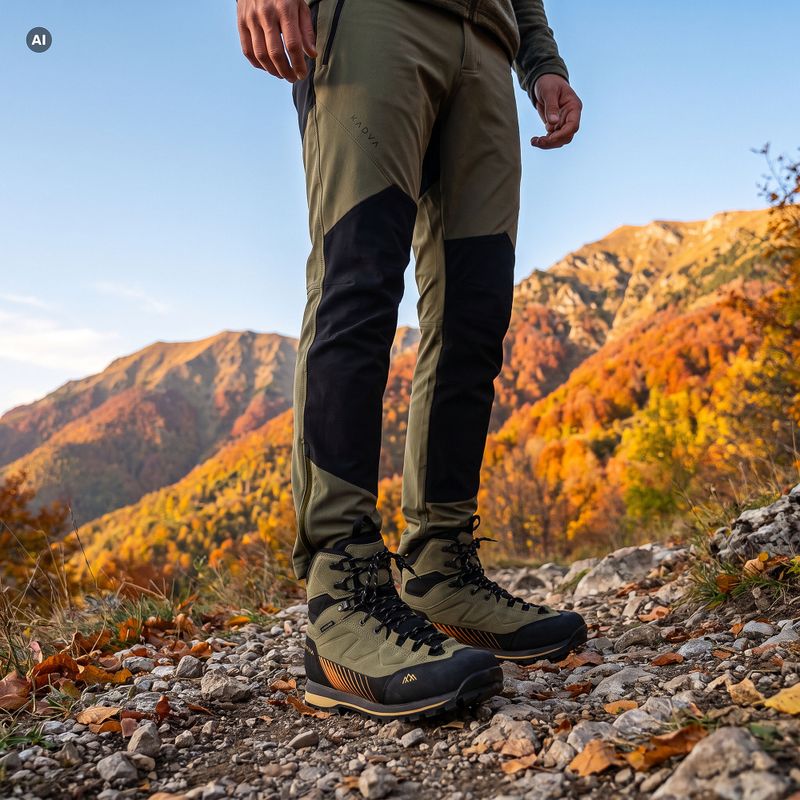 Pánské trekkingové kalhoty KADVA Woodsy zelené 8