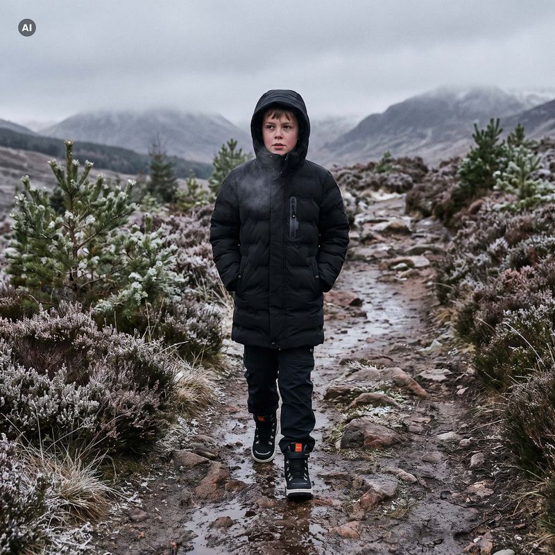 Kurtka puchowa dziecięca KADVA City Alpine JR czarny 6