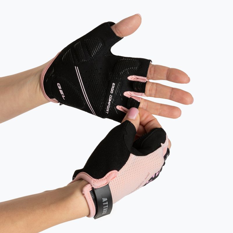 Dámské cyklistické rukavice ATTABO Vito WMNS gel shock proof pink/black 2