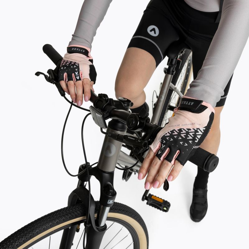 Dámské cyklistické rukavice ATTABO Vito WMNS gel shock proof pink/black 5