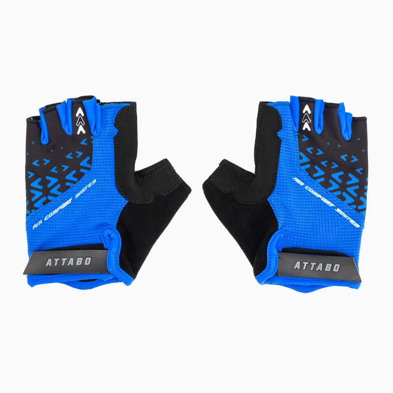 Cyklistické rukavice ATTABO Vito gel shock proof blue/black 2