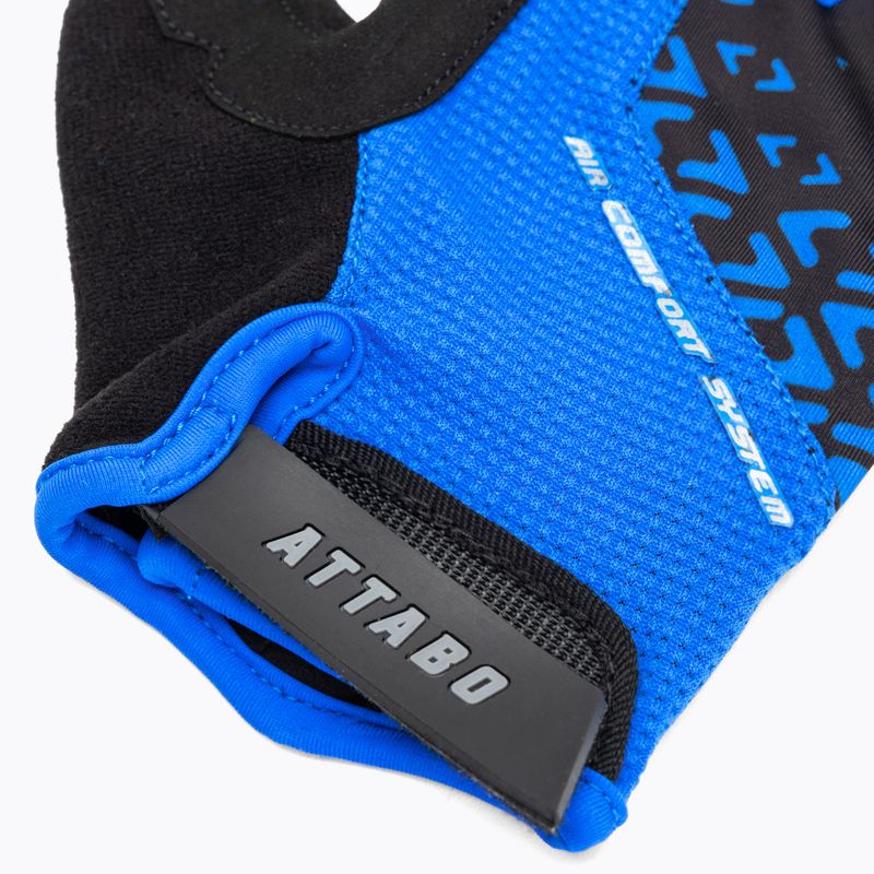 Cyklistické rukavice ATTABO Vito gel shock proof blue/black 6