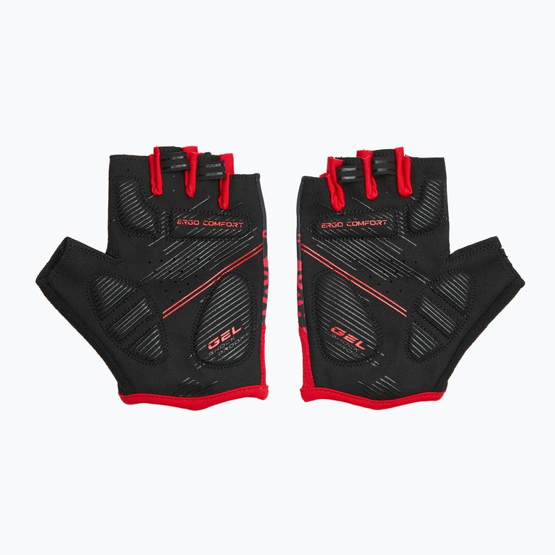 Cyklistické rukavice ATTABO Vito gel shock proof red/black 2