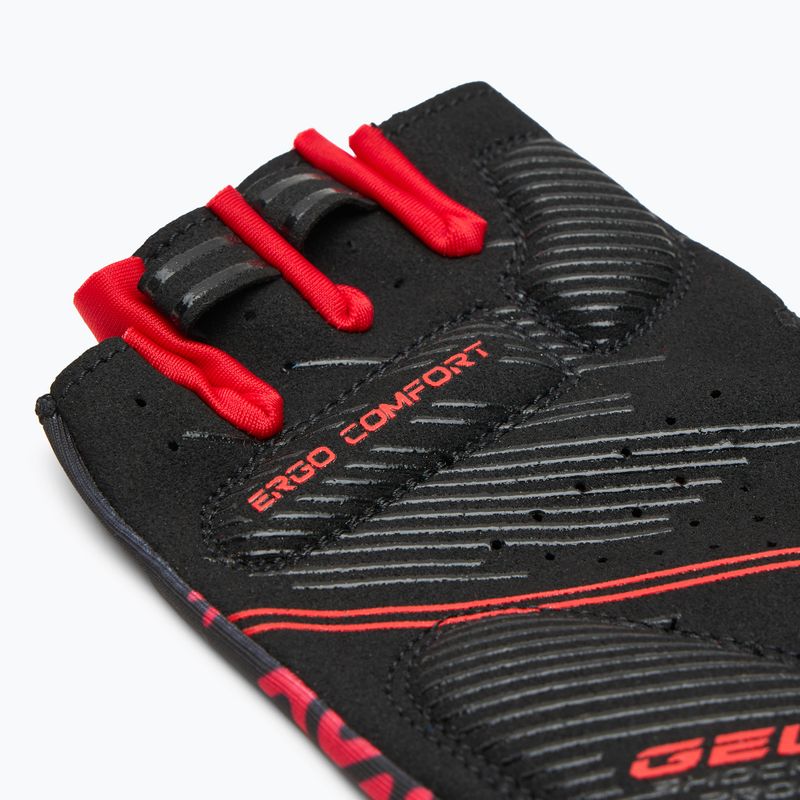 Cyklistické rukavice ATTABO Vito gel shock proof red/black 4