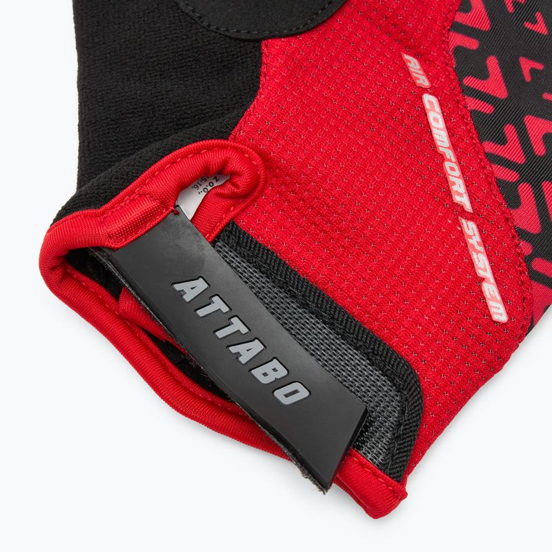 Cyklistické rukavice ATTABO Vito gel shock proof red/black 6