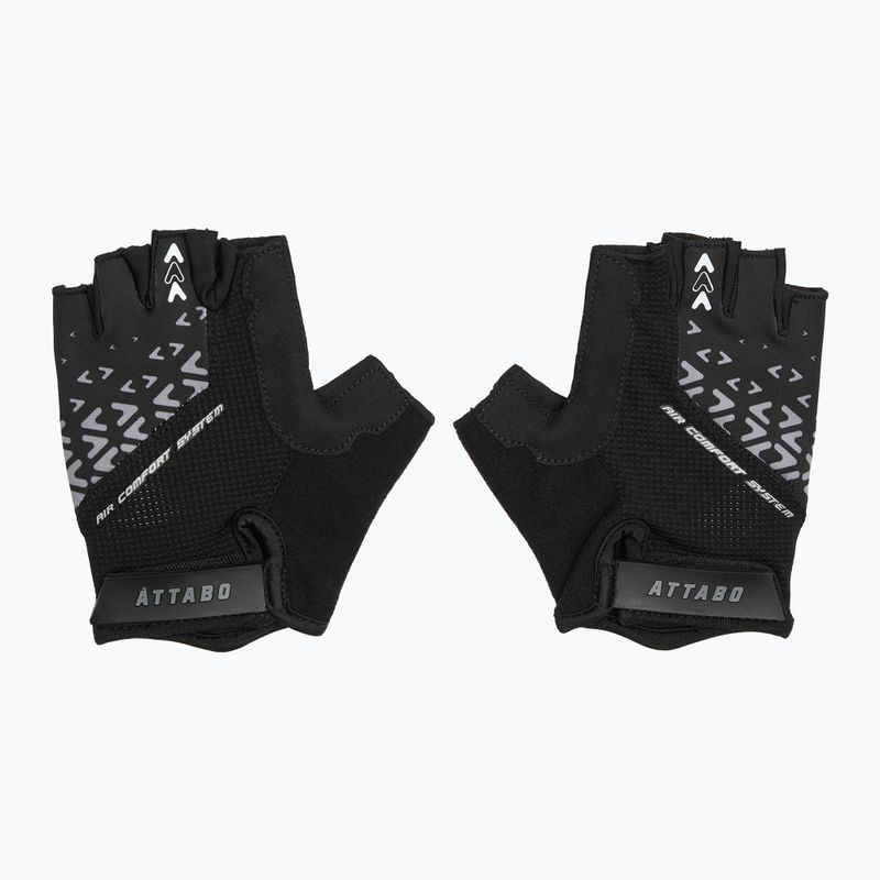 Cyklistické rukavice ATTABO Vito gel shock proof black 2