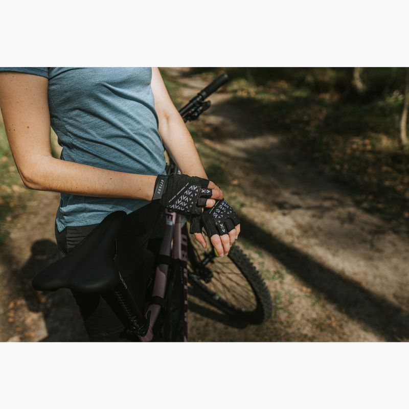 Cyklistické rukavice ATTABO Vito gel shock proof black 8
