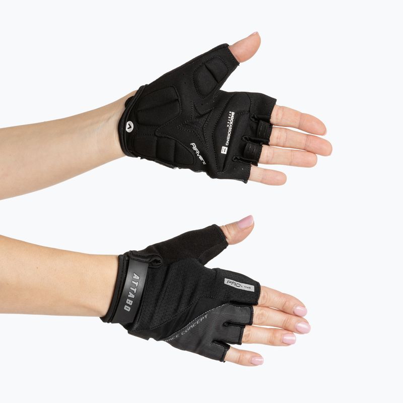 Cyklistické rukavice ATTABO Kinu Pro shock absorbing system black 4