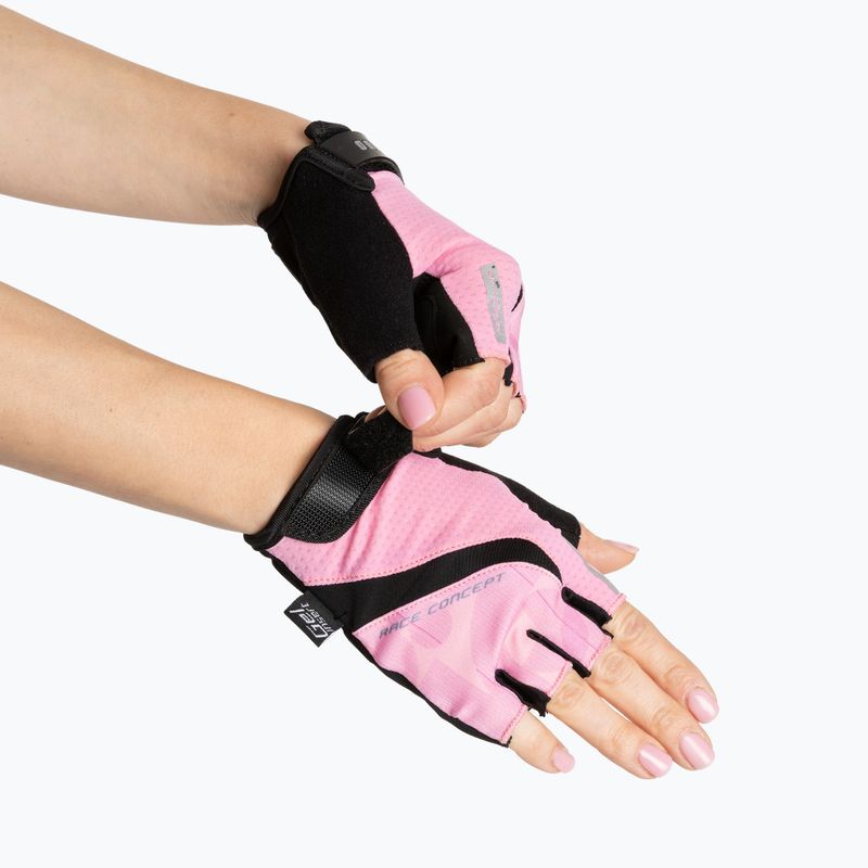 Dámské cyklistické rukavice ATTABO Kinu Pro WMNS shock absorbing system pink/black 3