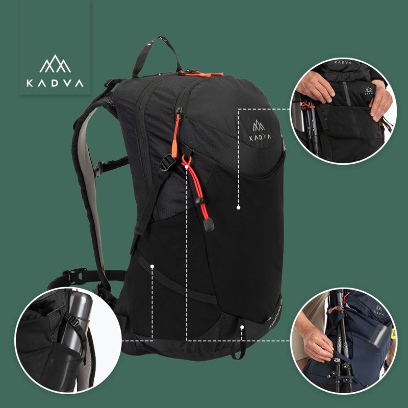 Turistický batoh KADVA Aventura 22 l black 20