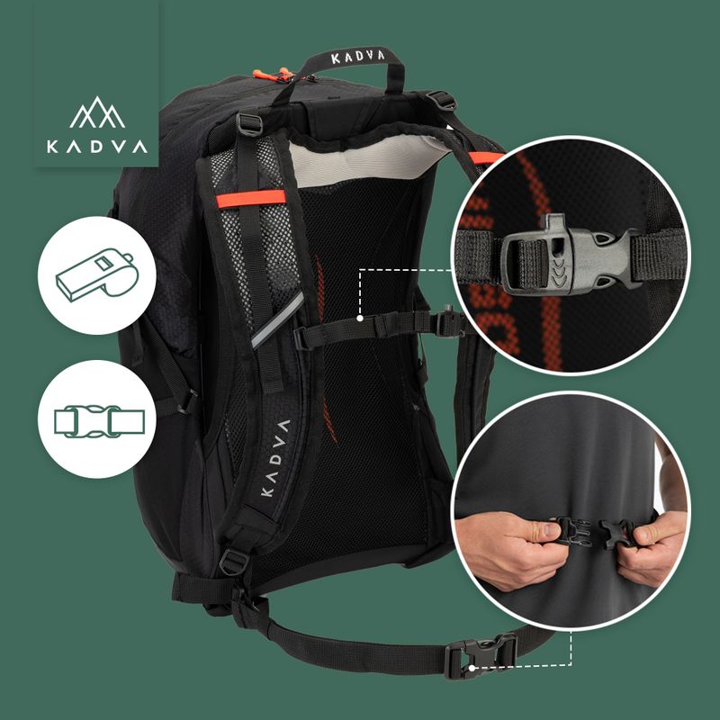 Turistický batoh KADVA Aventura 22 l black 21
