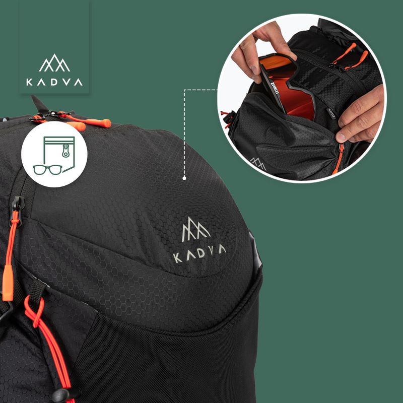 Turistický batoh KADVA Aventura 22 l black 23