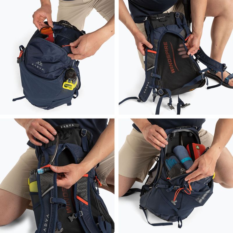 Turistický batoh KADVA Aventura 22 l steel blue 13