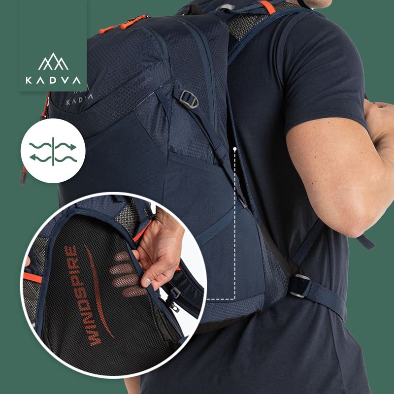 Turistický batoh KADVA Aventura 22 l ocelově modrý 30