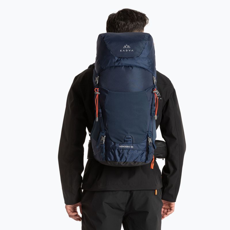 Trekový batoh KADVA Sendero 35 l ocelově modrý 11