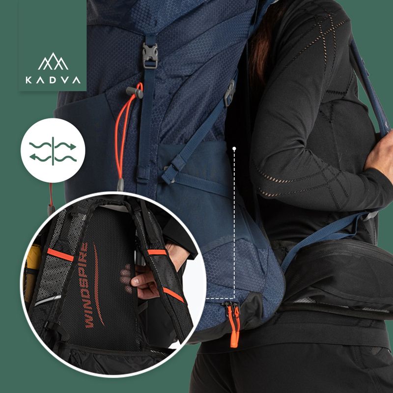 Trekový batoh KADVA Sendero 35 l ocelově modrý 26