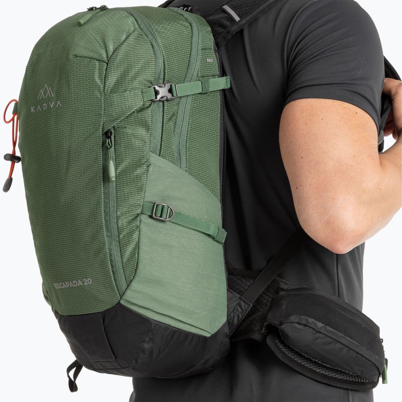 Turistický batoh KADVA Escapada 20 l zelený 12