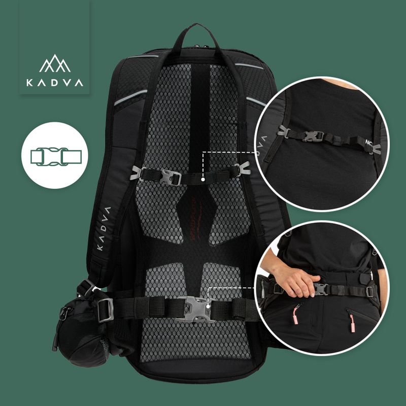 Turistický batoh KADVA Escapada 30 l černý 27
