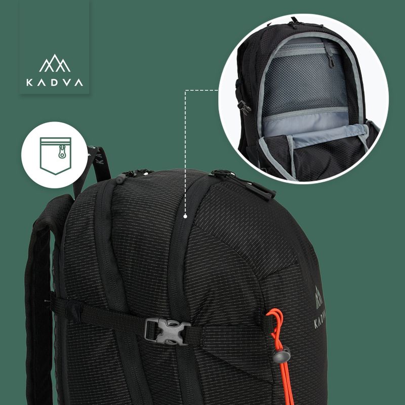 Turistický batoh KADVA Escapada 30 l černý 29