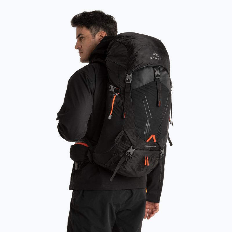 Trekový batoh KADVA Vagabundo 40 l černý 12