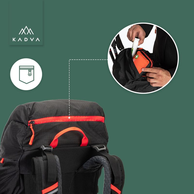 Trekový batoh KADVA Vagabundo 40 l černý 27