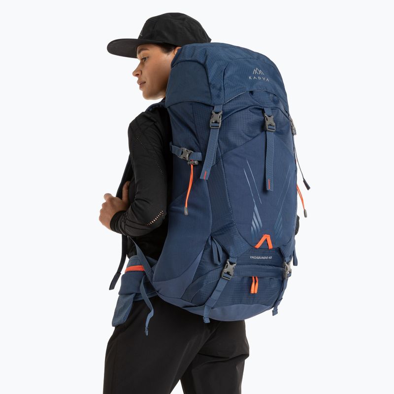 Trekový batoh KADVA Vagabundo 40 l modrý 19