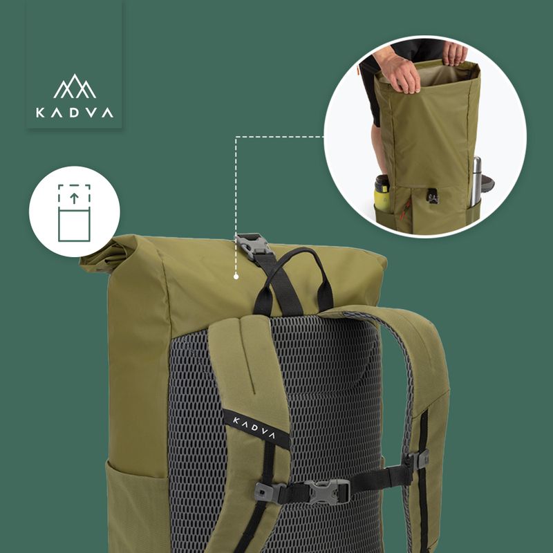 Městský batoh KADVA Companion 20 l khaki  18